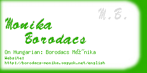 monika borodacs business card